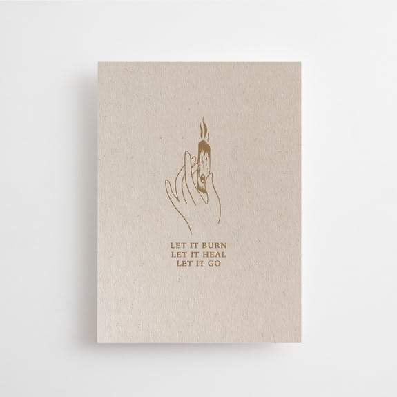 Postkarte - Let it burn