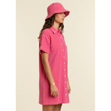 Load image into Gallery viewer, FRNCH Paris - Shirt dress Odile Fuchsia
